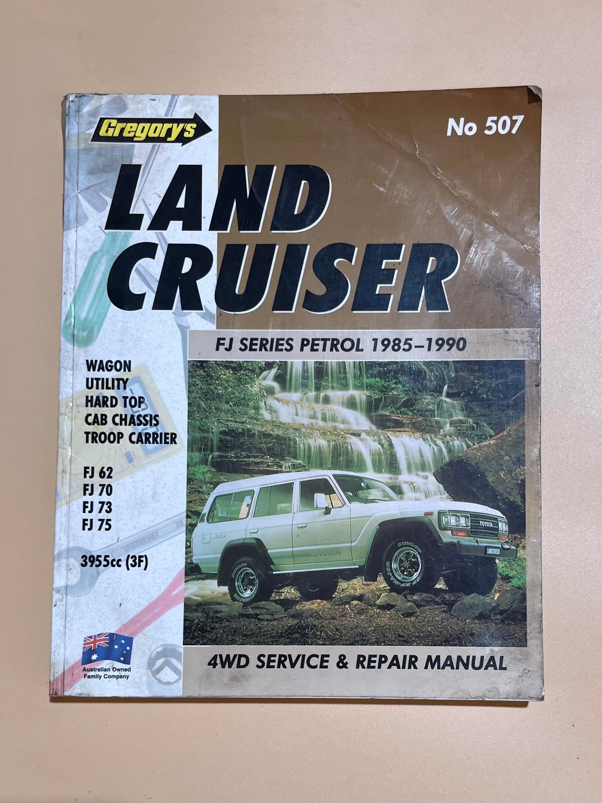 LandCruiser FJ Series Petrol 1985-1990 4WD Service & Repair Manual ...