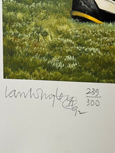 Load image into Gallery viewer, Ian Whyte 1992 West Coast Eagles Dwayne Lamb Limited Edition Lithograph 239/300 - Personally Signed
