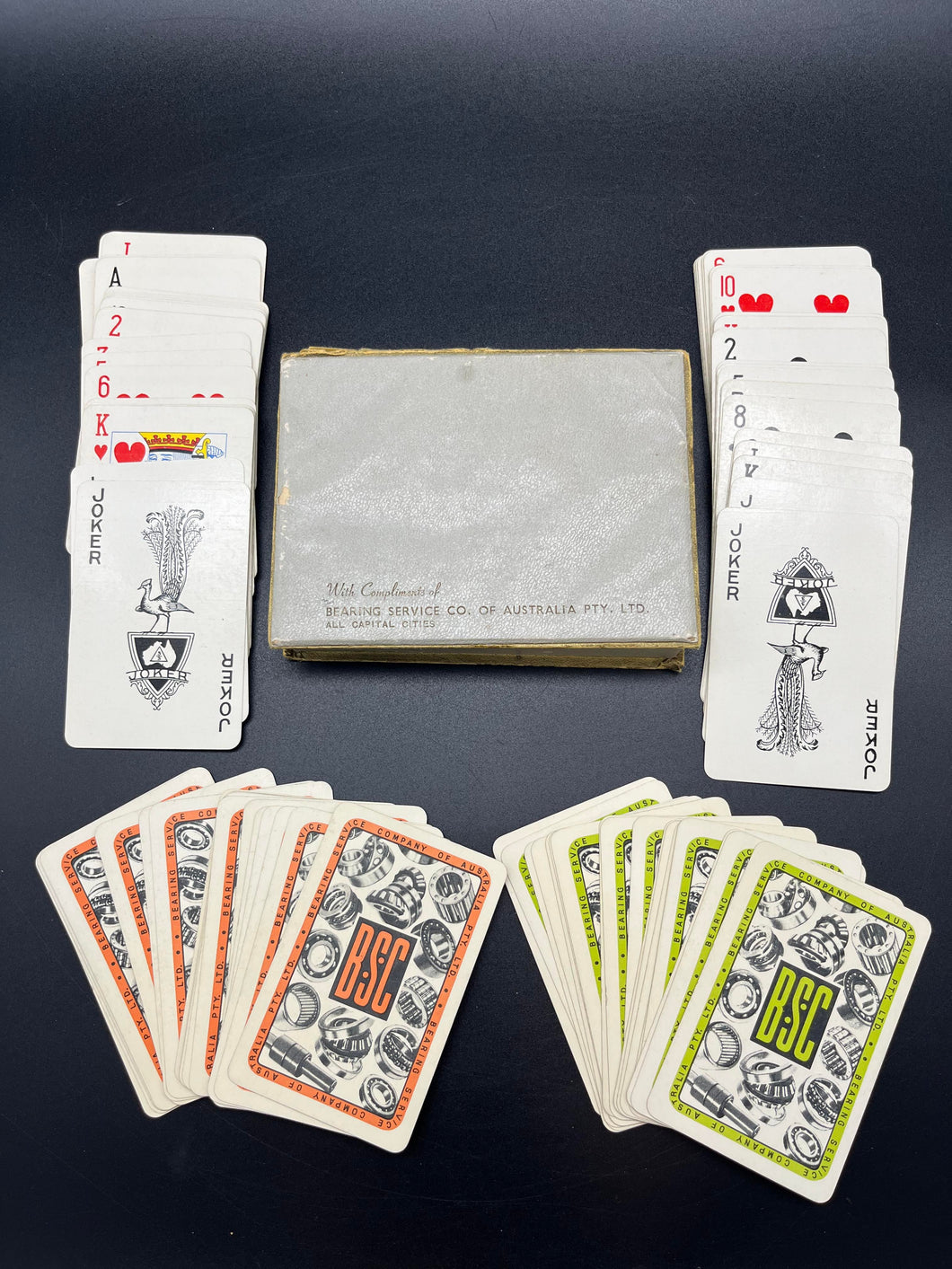 Bearing Service Company Box of Playing Cards - Set