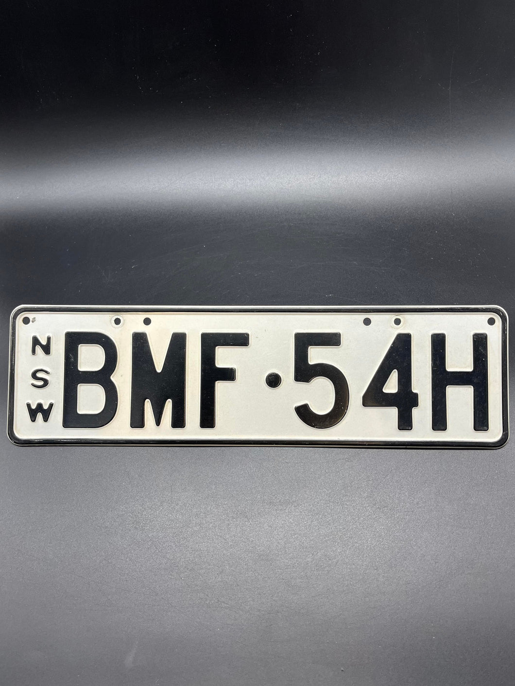 NSW Number Plate - BMF 54H