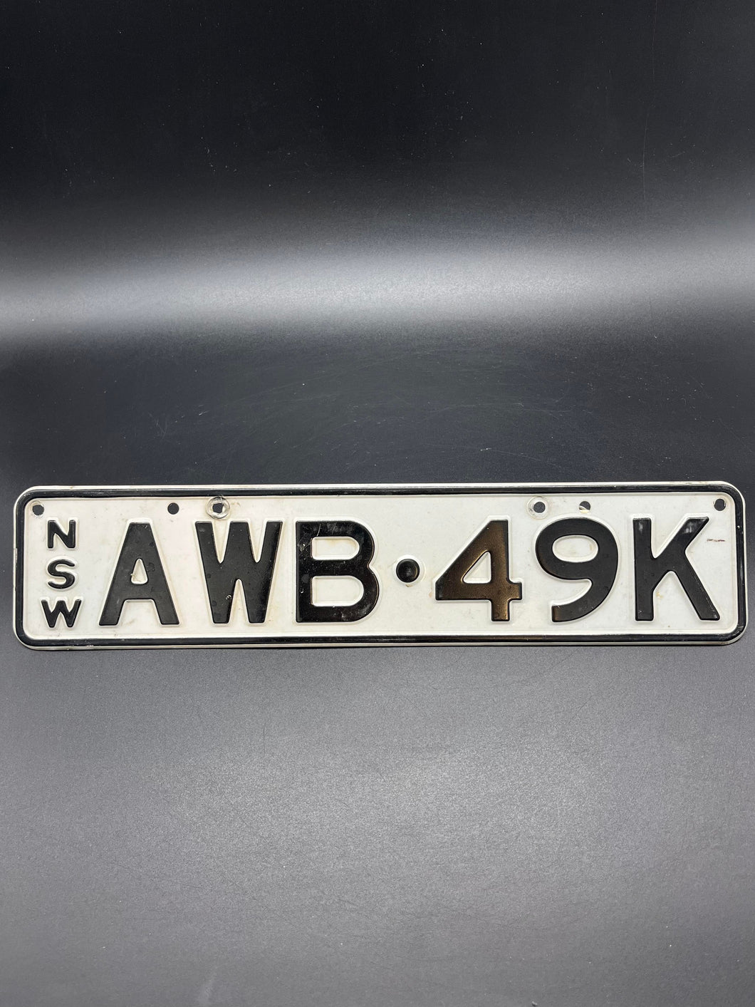 NSW Number Plate - AWB 49K