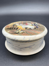 Load image into Gallery viewer, Prattware Printed Marble Pot Lid &amp; Base - The Dinner Party
