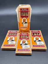 Load image into Gallery viewer, Vintage King Edward Specials Cigar Box with 7 Full Packets
