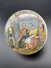 Load image into Gallery viewer, Prattware Printed Pot Lid &amp; Base - The Rivals
