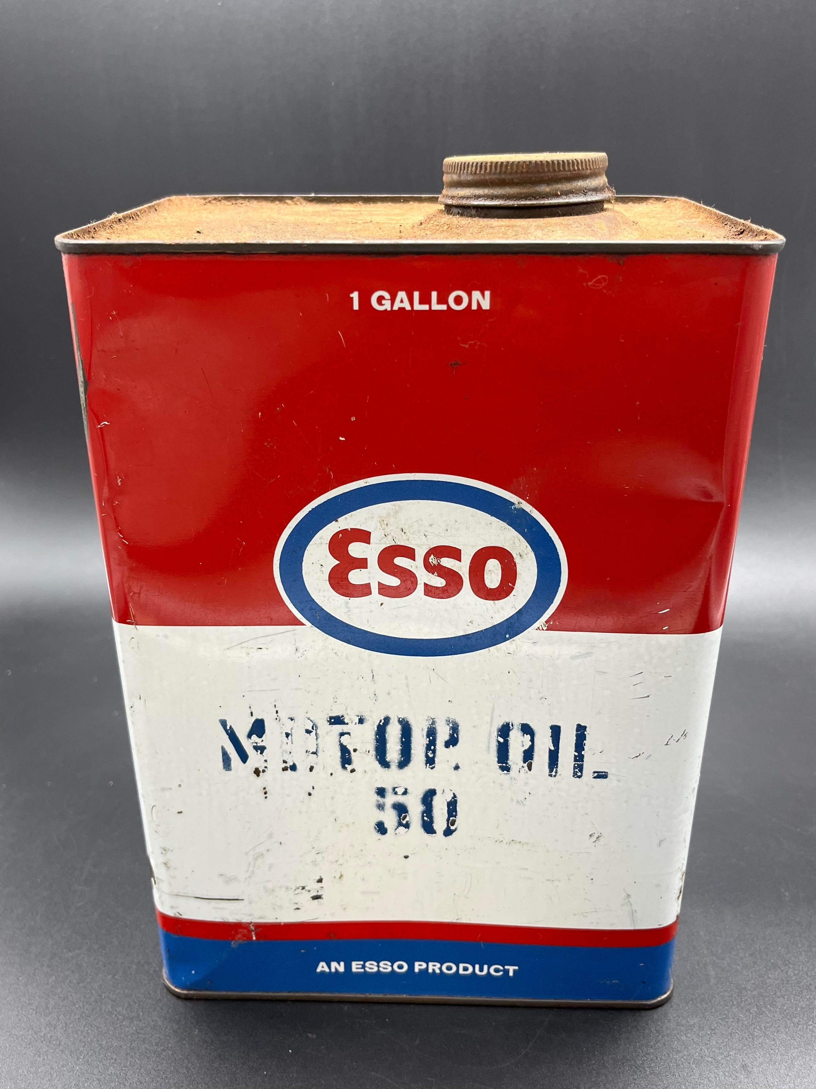 Vintage Esso Motor Oil 50 Tin - 1 Gallon – DesertCollectorsAustralia