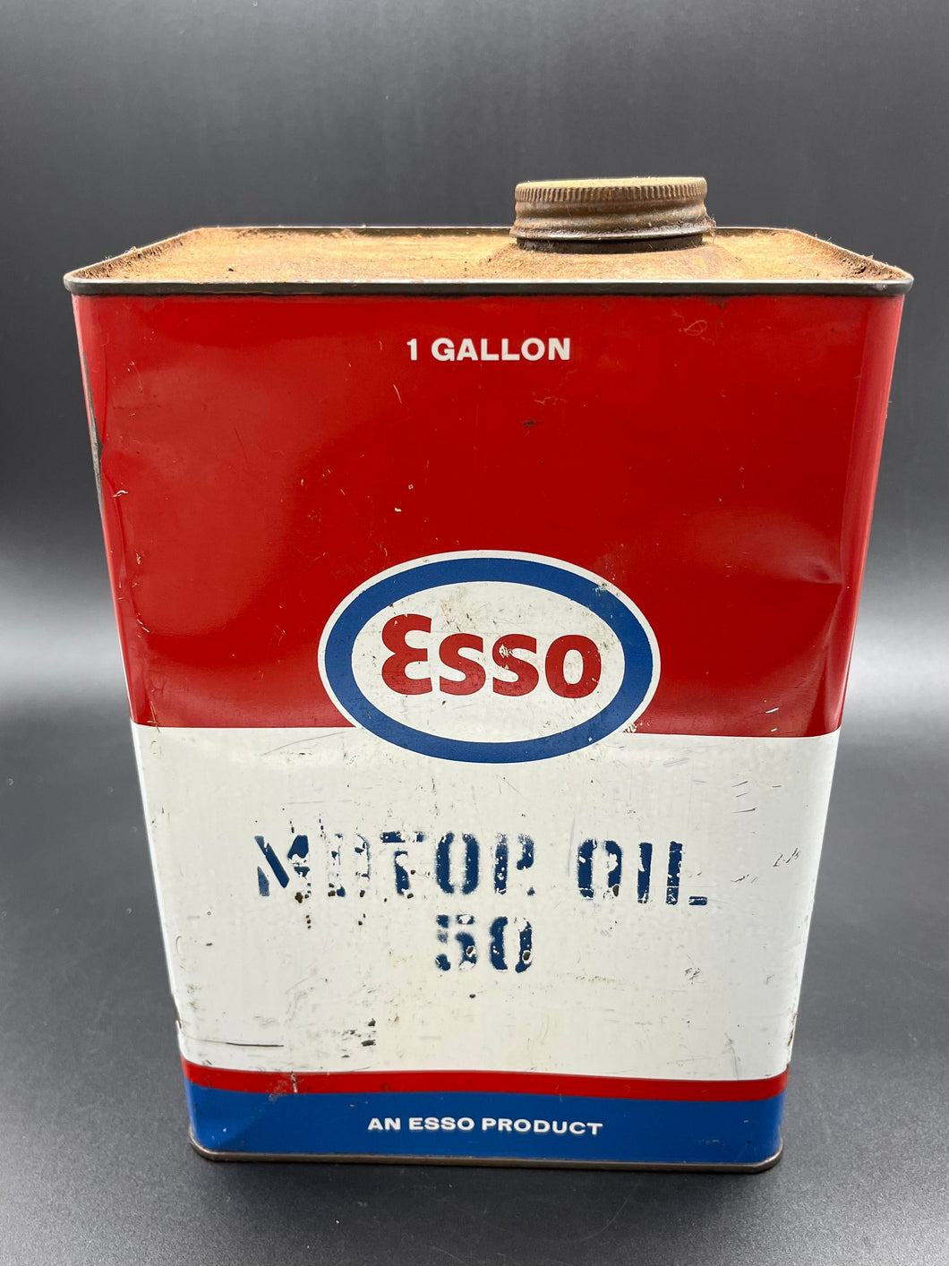 Vintage Esso Motor Oil 50 Tin - 1 Gallon