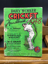 Load image into Gallery viewer, Vintage 1948 Daily Worker Cricket Handbook
