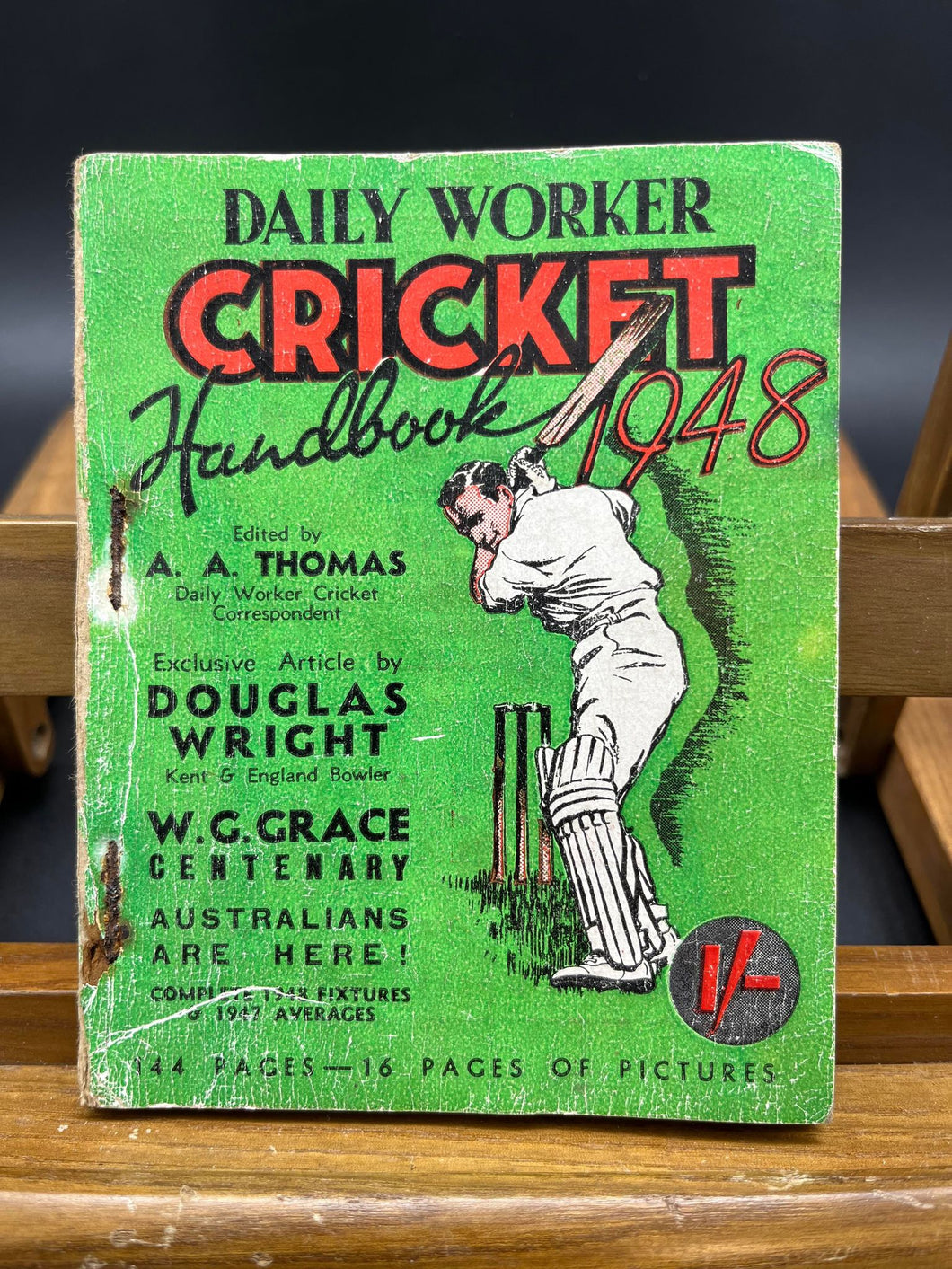 Vintage 1948 Daily Worker Cricket Handbook