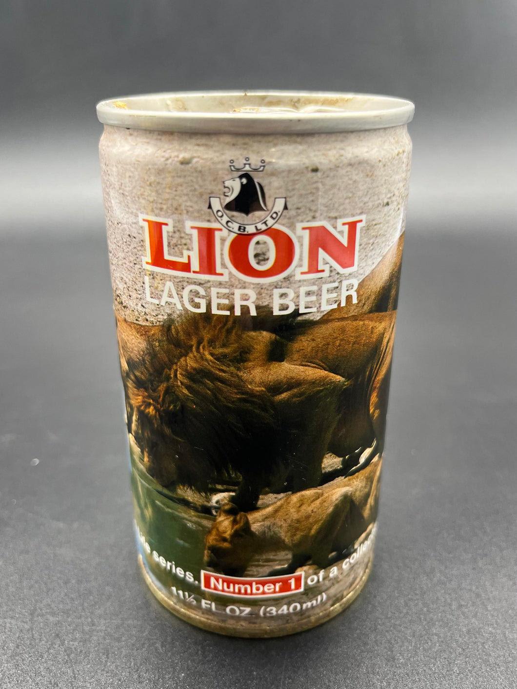 Lion Lager Beer Can - Full