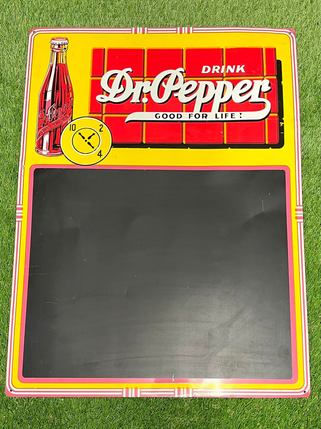 34) Original Dr Pepper Blackboard Screenprint Sign