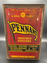 Load image into Gallery viewer, Vintage Shell Pennant Household Kerosine Tin - 4 Imperial Gallon
