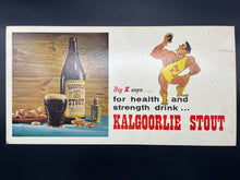 Load image into Gallery viewer, 7) Original Kalgoorlie Stout Cardboard Advertisement
