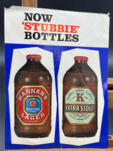 Load image into Gallery viewer, 32) Original Hannan&#39;s Brewery Stubbie Bottle Poster
