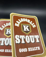 Load image into Gallery viewer, 19) Original Kalgoorlie Stout Large Stickers - Lot of 2
