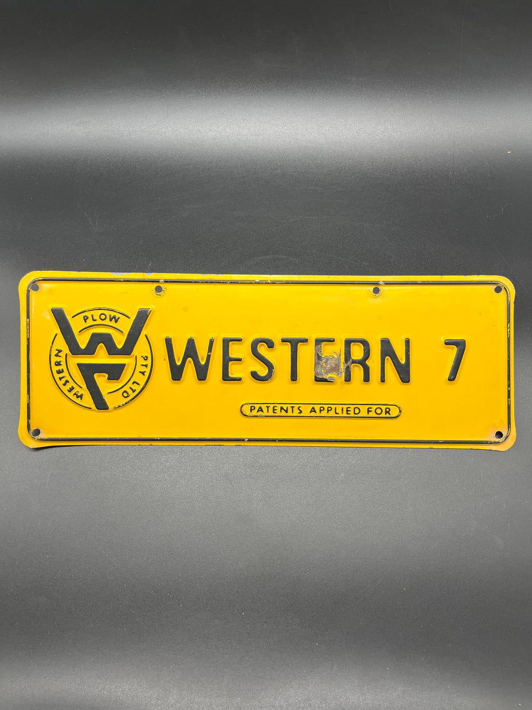 Number Plate - Western 7