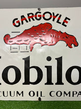 Load image into Gallery viewer, Mobil Oil Gargoyle Reproduction Enamel Sign
