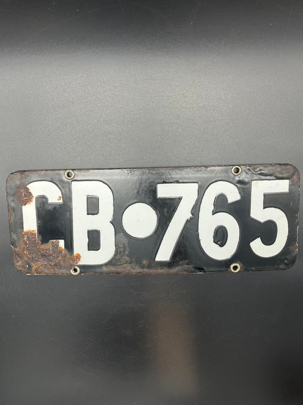 Enamel Cranbrook Number Plate - 765
