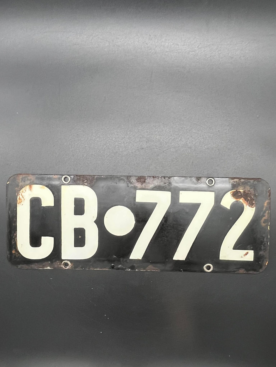 Enamel Cranbrook Number Plate - 772