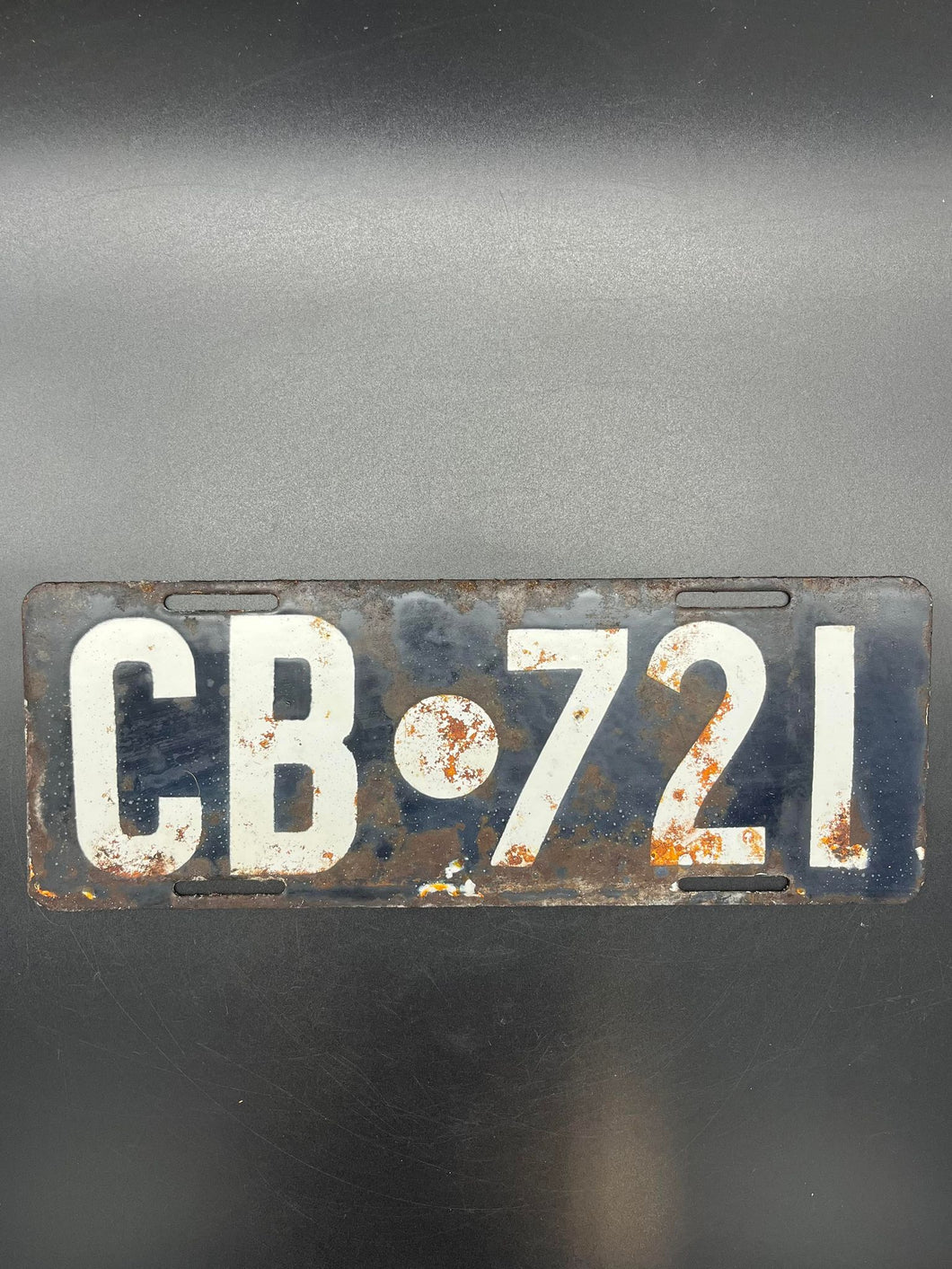 Enamel Cranbrook Number Plate - 721