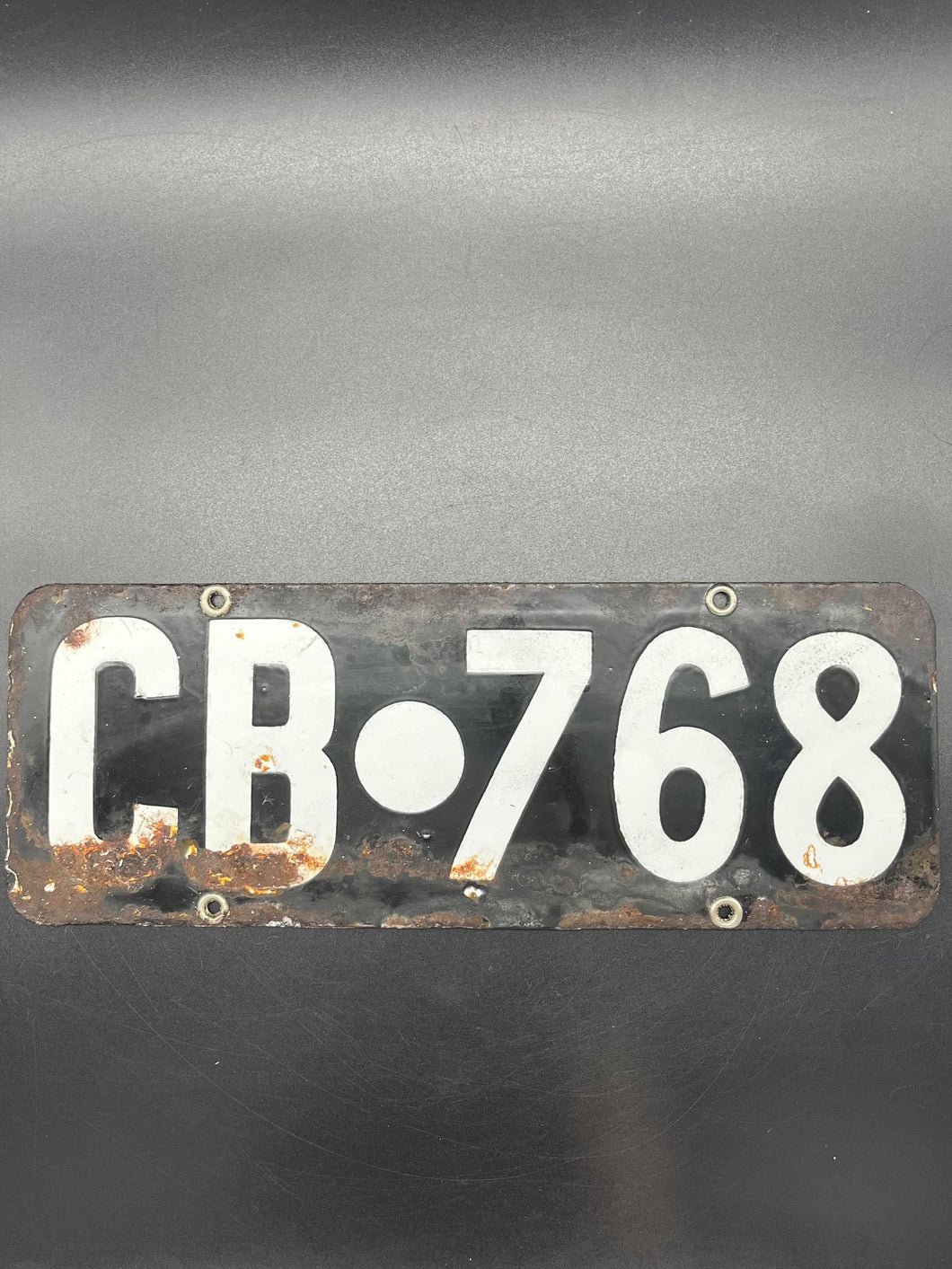 Enamel Cranbrook Number Plate - 768
