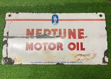 Load image into Gallery viewer, Neptune Motor Oil Enamel Sign
