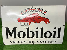 Load image into Gallery viewer, Mobil Oil Gargoyle Reproduction Enamel Sign
