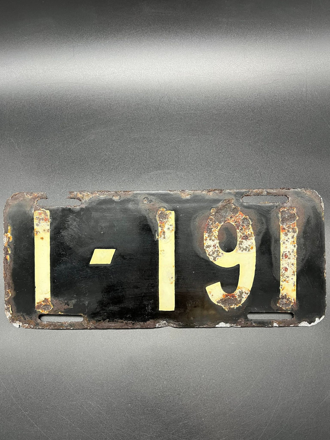 Enamel Number Plate - 1 - 191