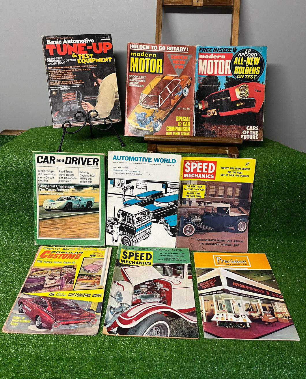 Vintage 60s & 70s Car Magazines Lot of 9