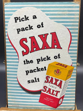 Load image into Gallery viewer, Saxa Table Salt Cardboard Advertisement
