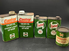 Load image into Gallery viewer, Castrol Tin Lot of 5
