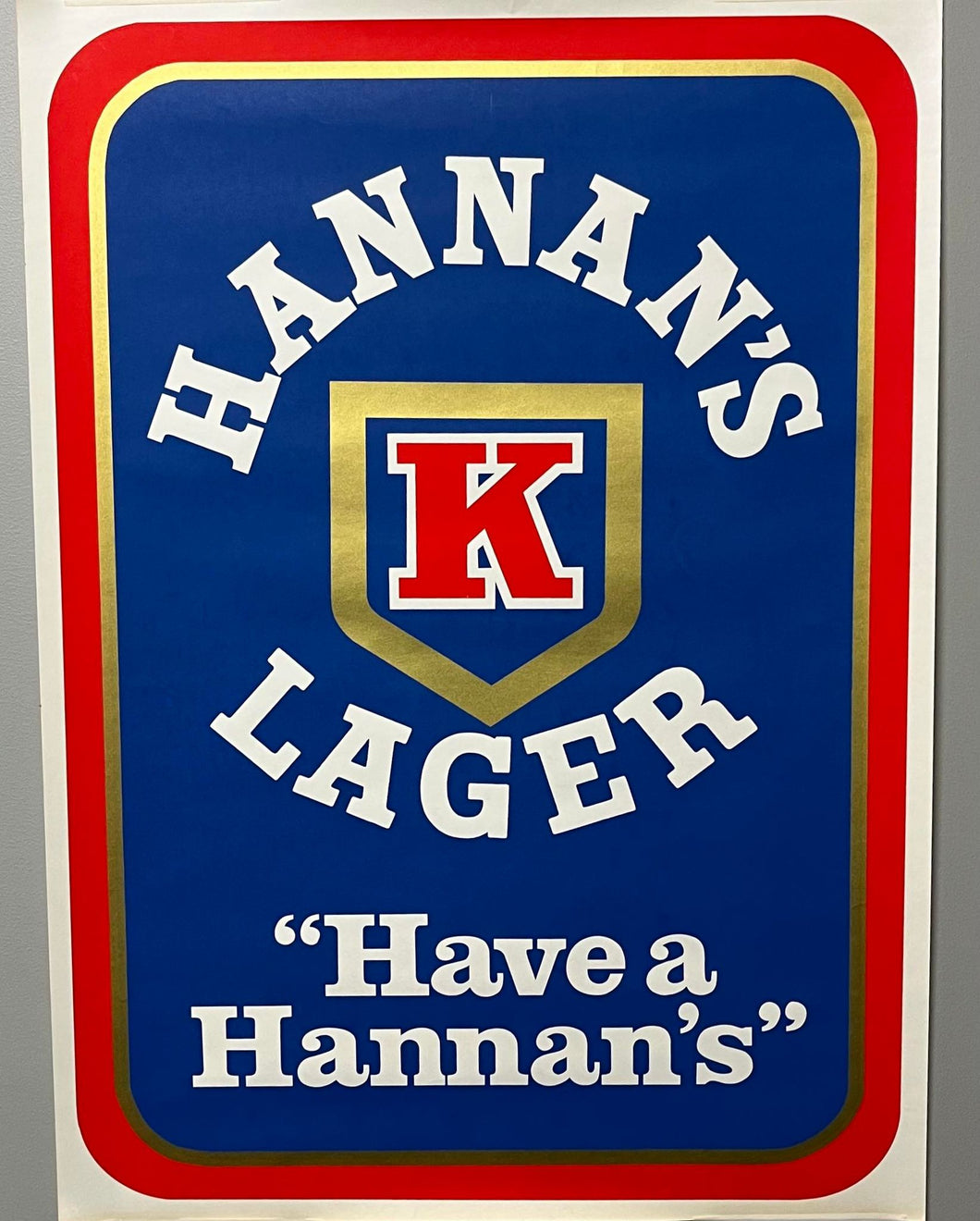 Kalgoorlie Brewery Original Hannan's Lager Poster