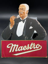 Load image into Gallery viewer, Maestro Cigars Cardboard Counter Display Advertisement
