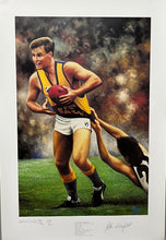 Load image into Gallery viewer, Ian Whyte 1992 West Coast Eagles John Worsfold Limited Edition Lithograph 239/300 - Personally Signed
