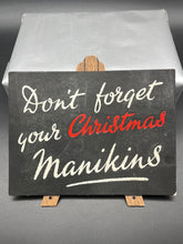 Load image into Gallery viewer, Manikin Cigars Christmas Cardboard Display Advertisement
