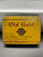 Load image into Gallery viewer, Old Gold Ready Rubbed Tobacco Tin
