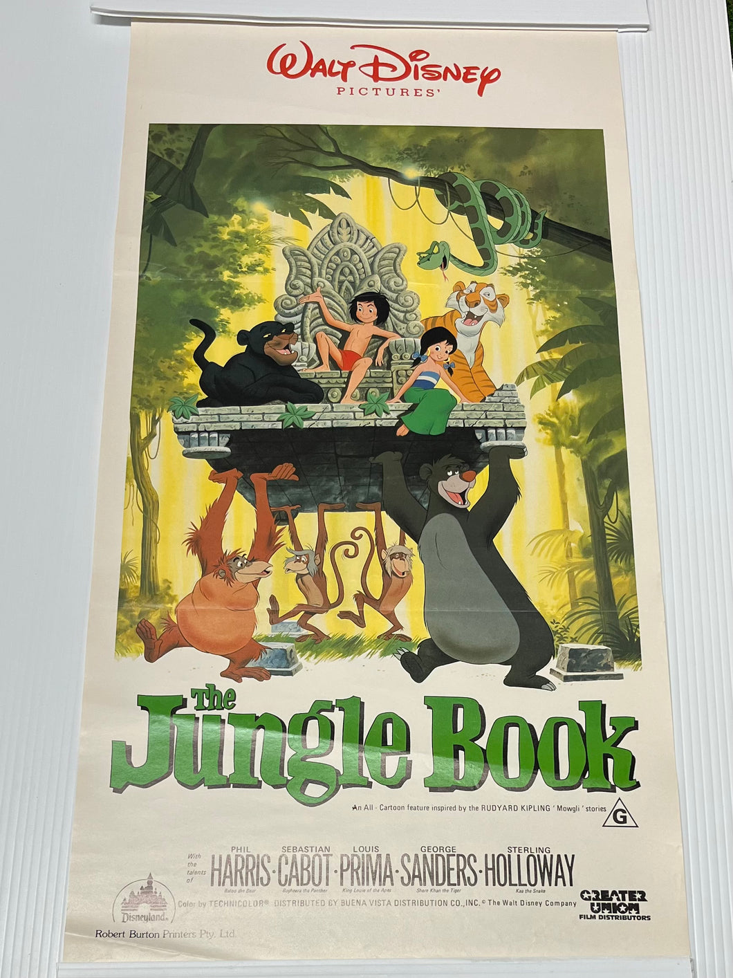 Original The Jungle Book Daybill Walt Disney Productions