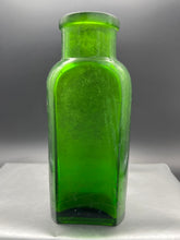 Load image into Gallery viewer, B.W. &amp; Co London Green Glass Bottle
