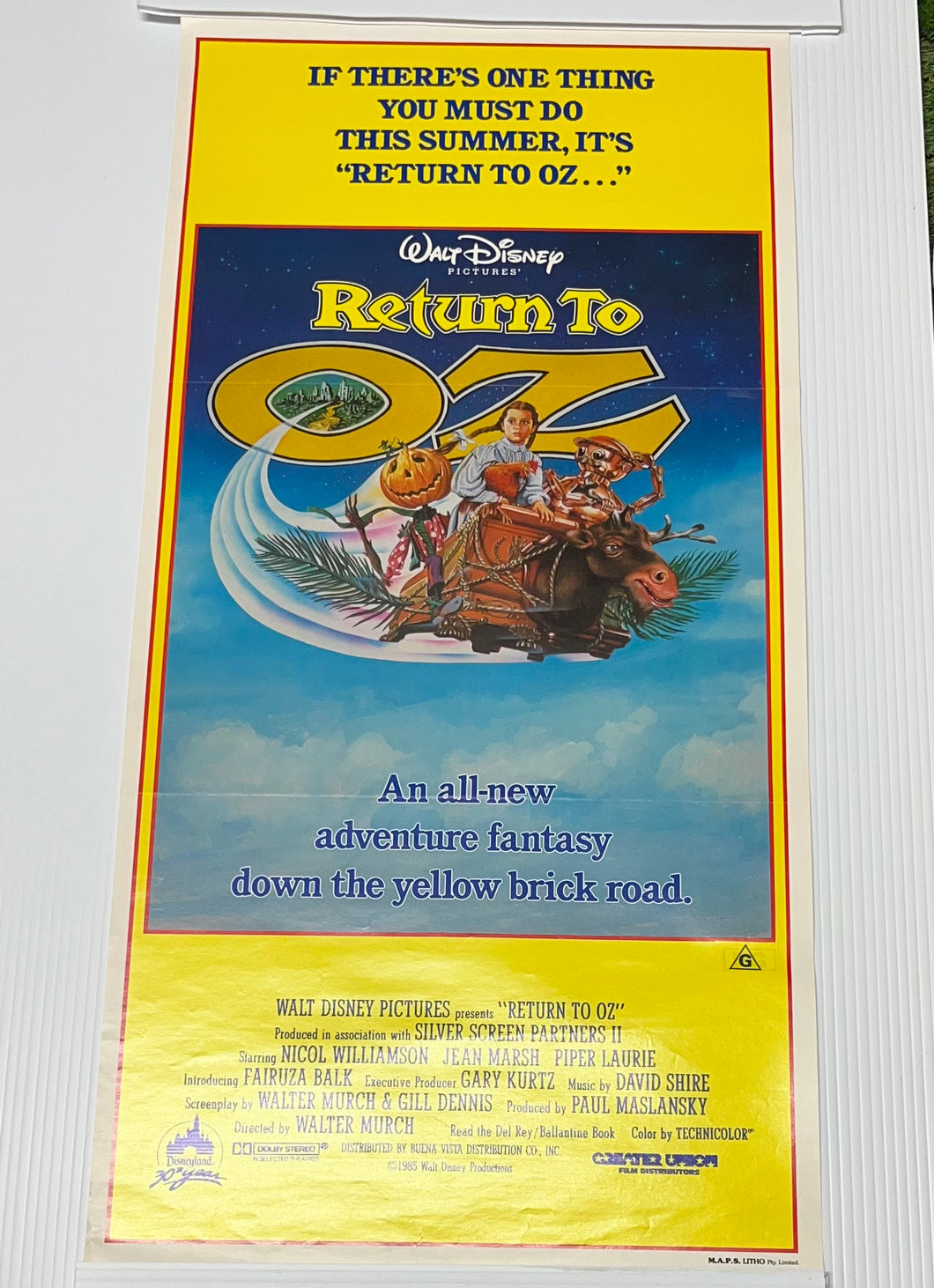Original Return To Oz Daybill Walt Disney Productions