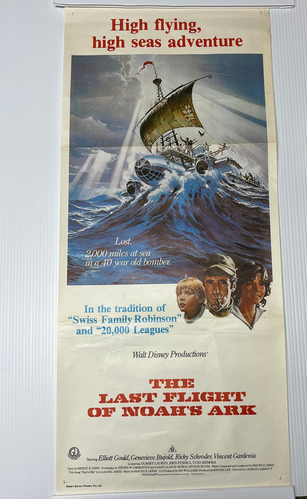 Original The Last Flight Of Noah’s Ark Daybill Walt Disney Productions