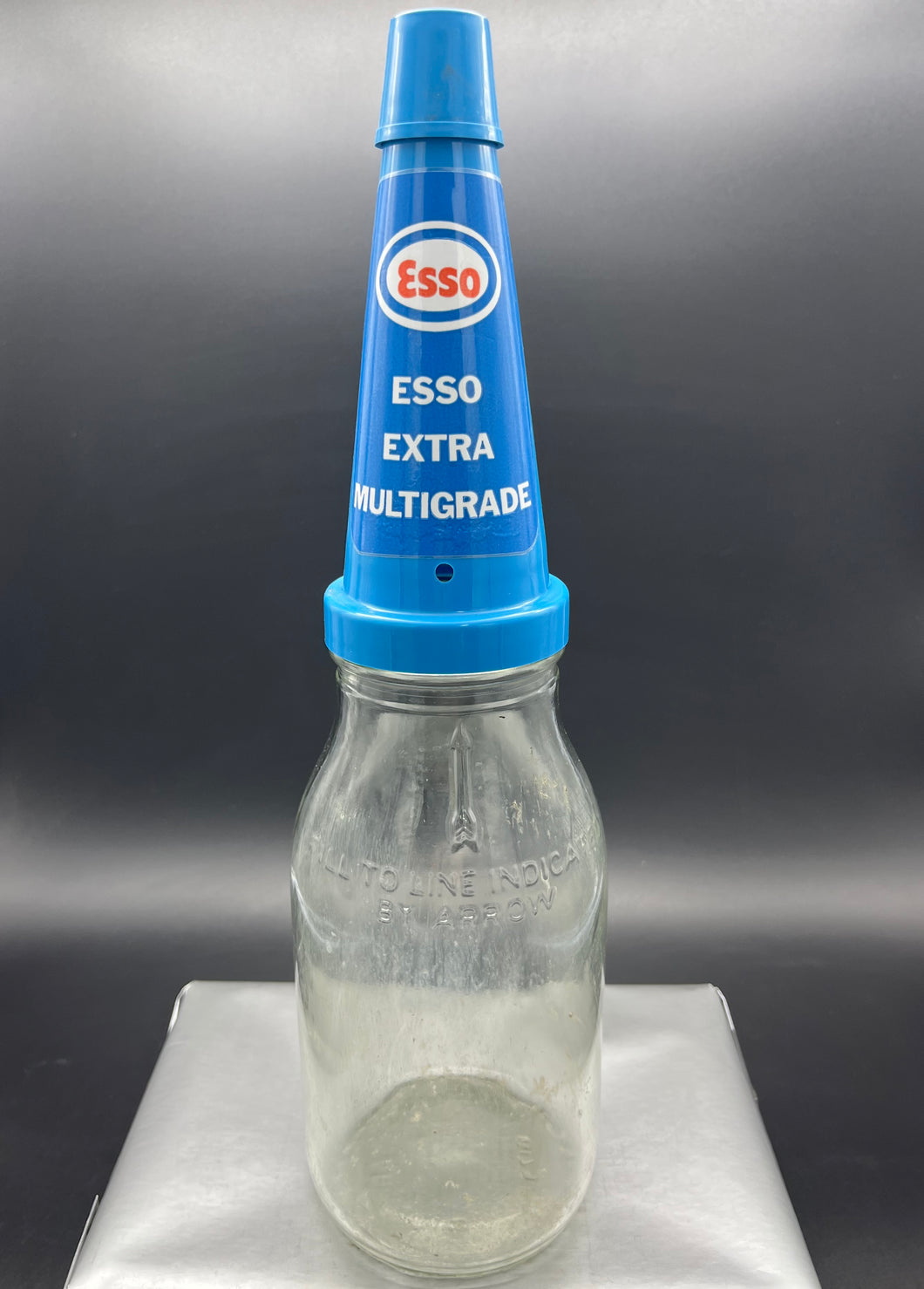 Esso Plastic Oil Pourer and Cap on 1 Litre Bottle