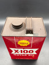 Load image into Gallery viewer, Shell X-100 Motor Oil 20W 1 Gallon Tin
