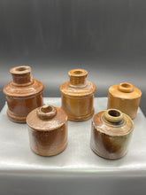 Load image into Gallery viewer, Pottery Clay Inkwell Pots - Lot of 5
