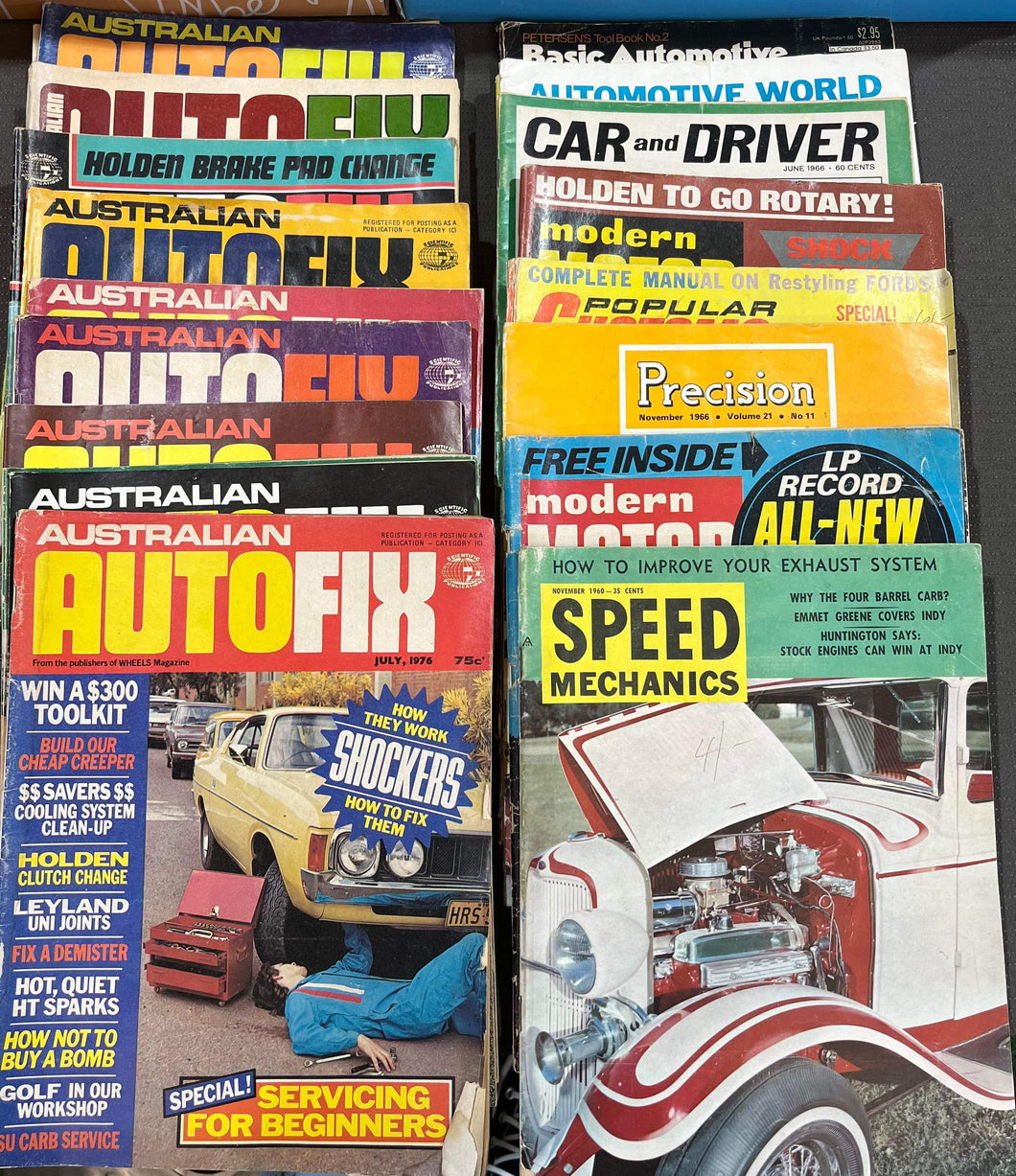 Vintage 60s & 70s Autofix & Car Magazine - Lot Of 19