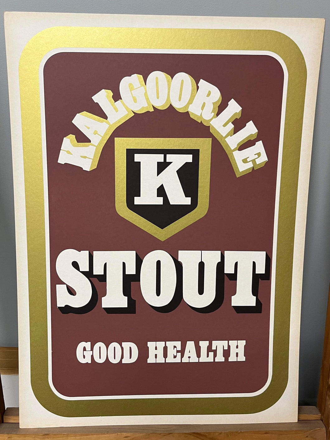 Kalgoorlie Stout Cardboard Advertisement