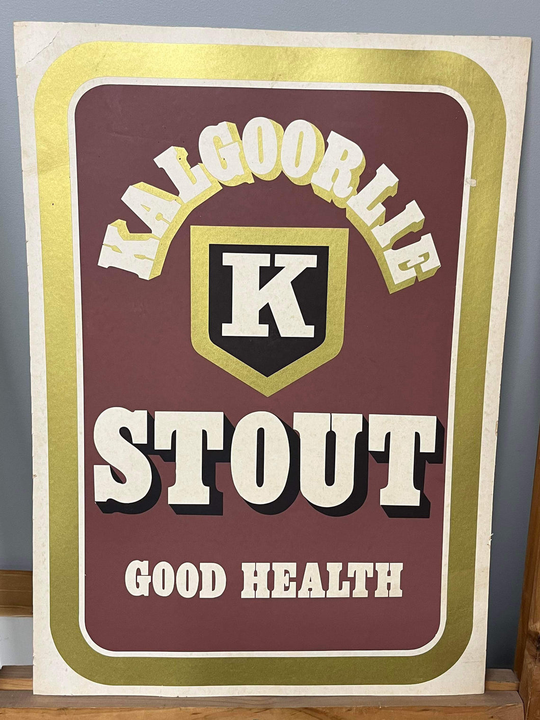 Kalgoorlie Stout Cardboard Advertisement