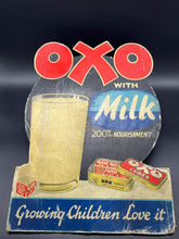 Load image into Gallery viewer, OXO with Milk Cardboard Advertisement
