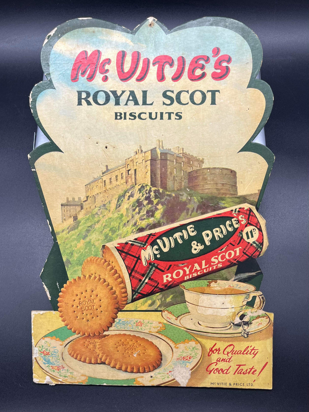 McVitie’s Royal Scot Biacuits Cardboard Advertisement