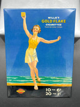 Load image into Gallery viewer, Wills’s Gold Flake Cigarette Celluloid Advertisement
