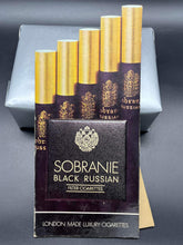 Load image into Gallery viewer, Sobranie Black Russian Cigarette Cardboard Advertisement

