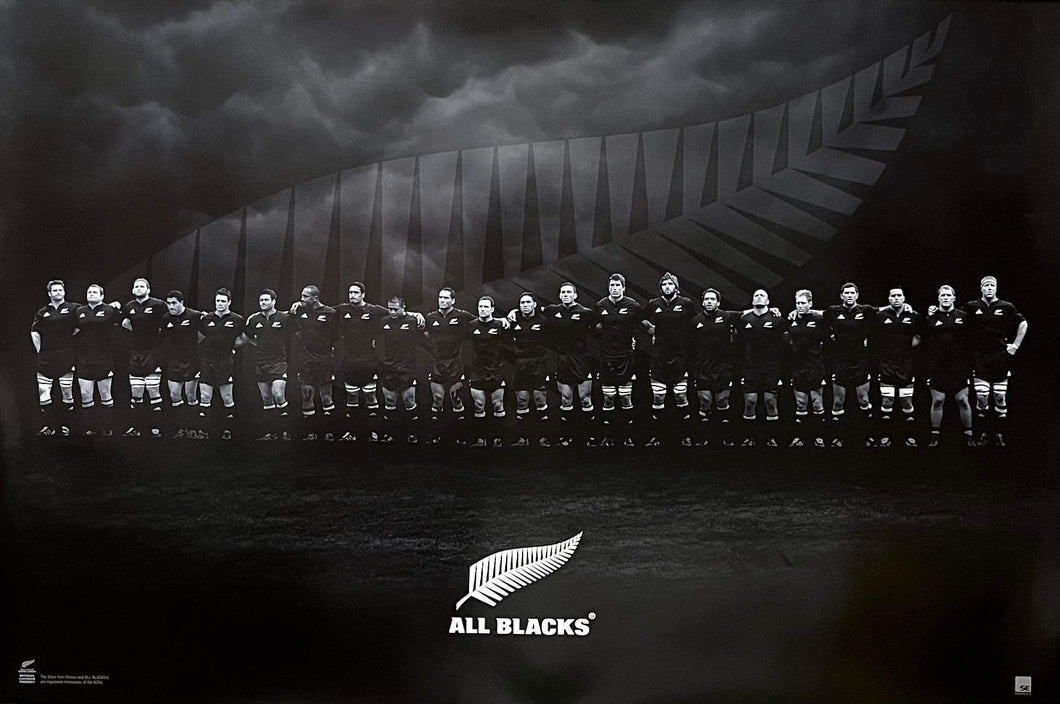 All Blacks Rugby 2011 Lithograph - Unframed